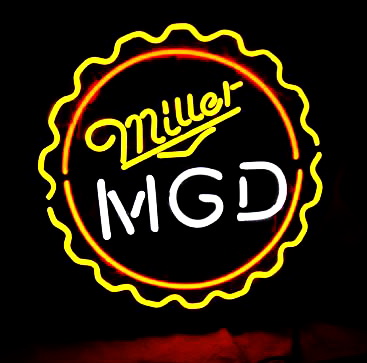 MGD Miller Lite Genuine Draft Neon Sign